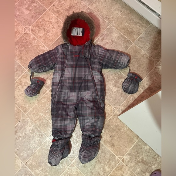 OshKosh B’gosh Baby plaid Snowsuit / 18 months - Picture 5 of 6